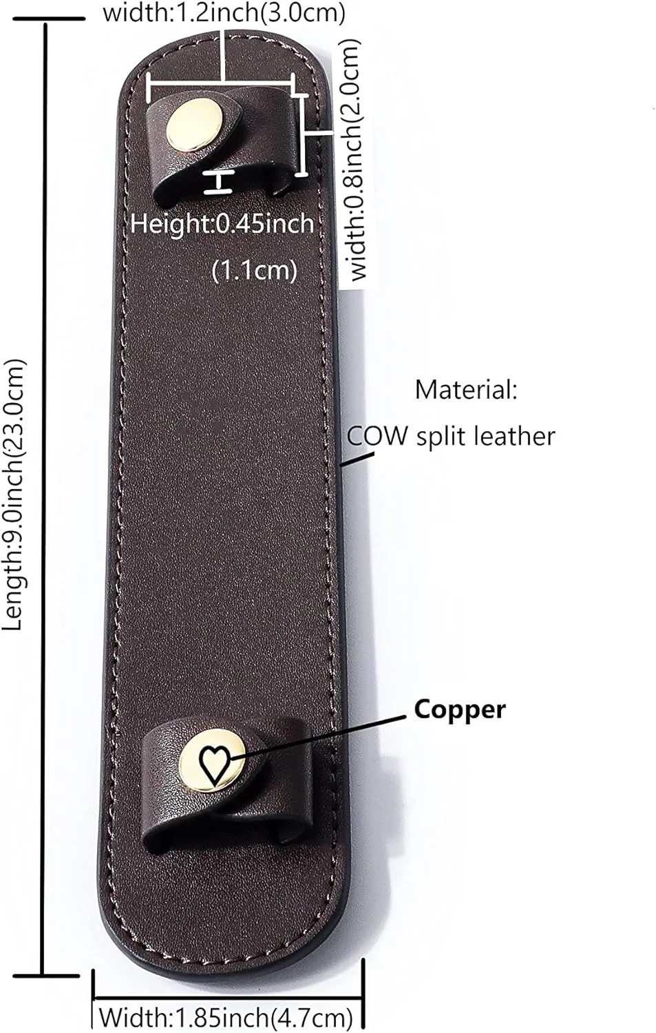 GOXTECH Leather Shoulder Strap Pad for Designer Trendy Bags