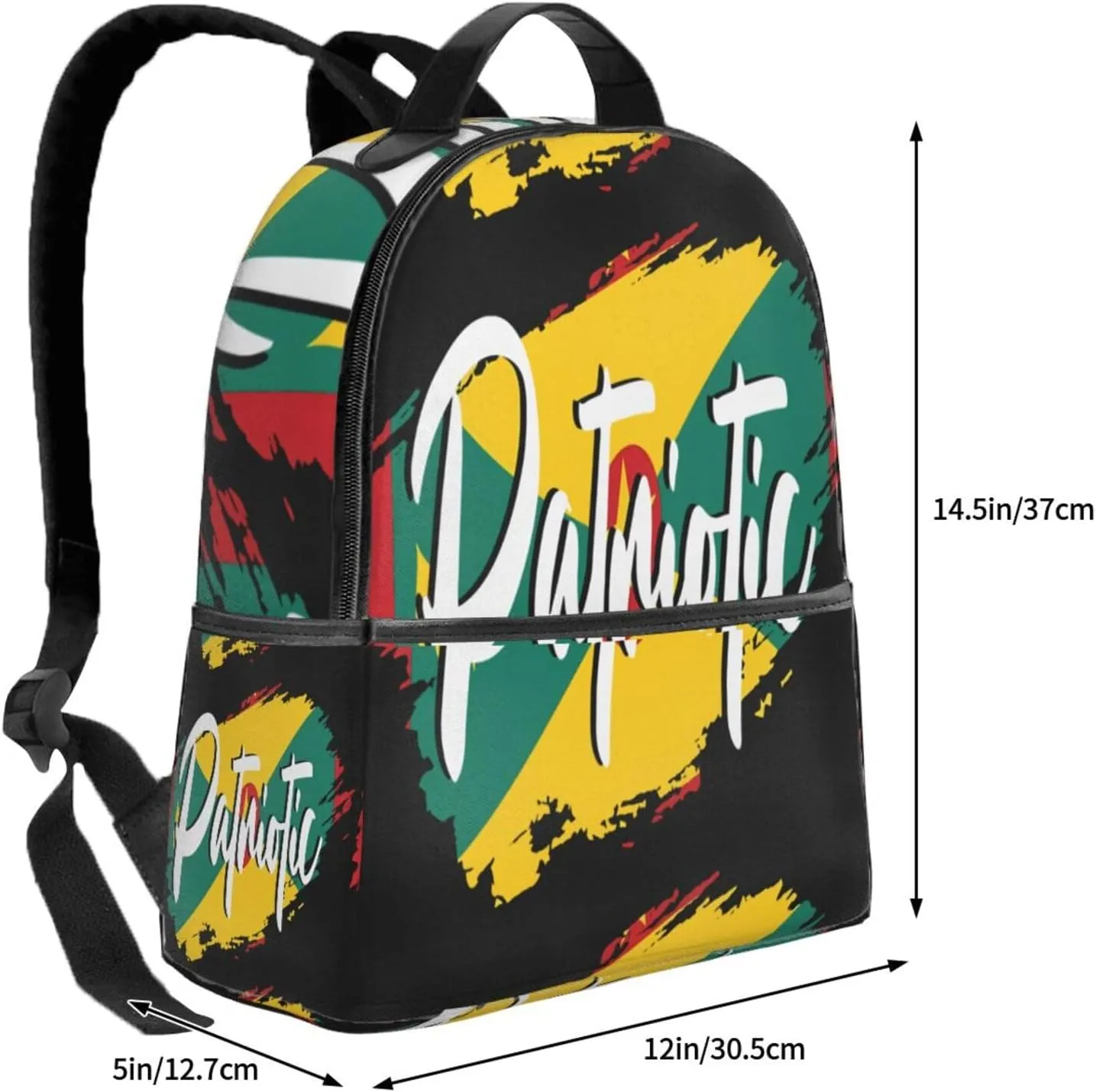 Grenada Patriotic Flag Casual Backpacks Laptop Backpack Carry-on Daypack Sports Travel Rucksack Lightweight Working Bag for Outdoor Hiking Cycling Walking