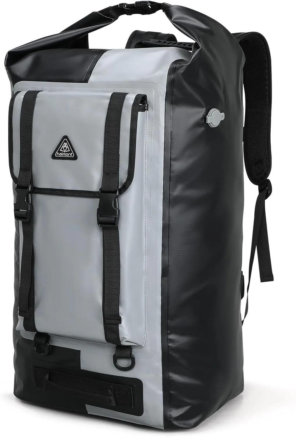 Haimont 100% Waterproof Roll-Top Backpack Heavy Duty Large Capacity IPX7 Dry Bag for Kayaking Rafting SUP Camping, 60/100L