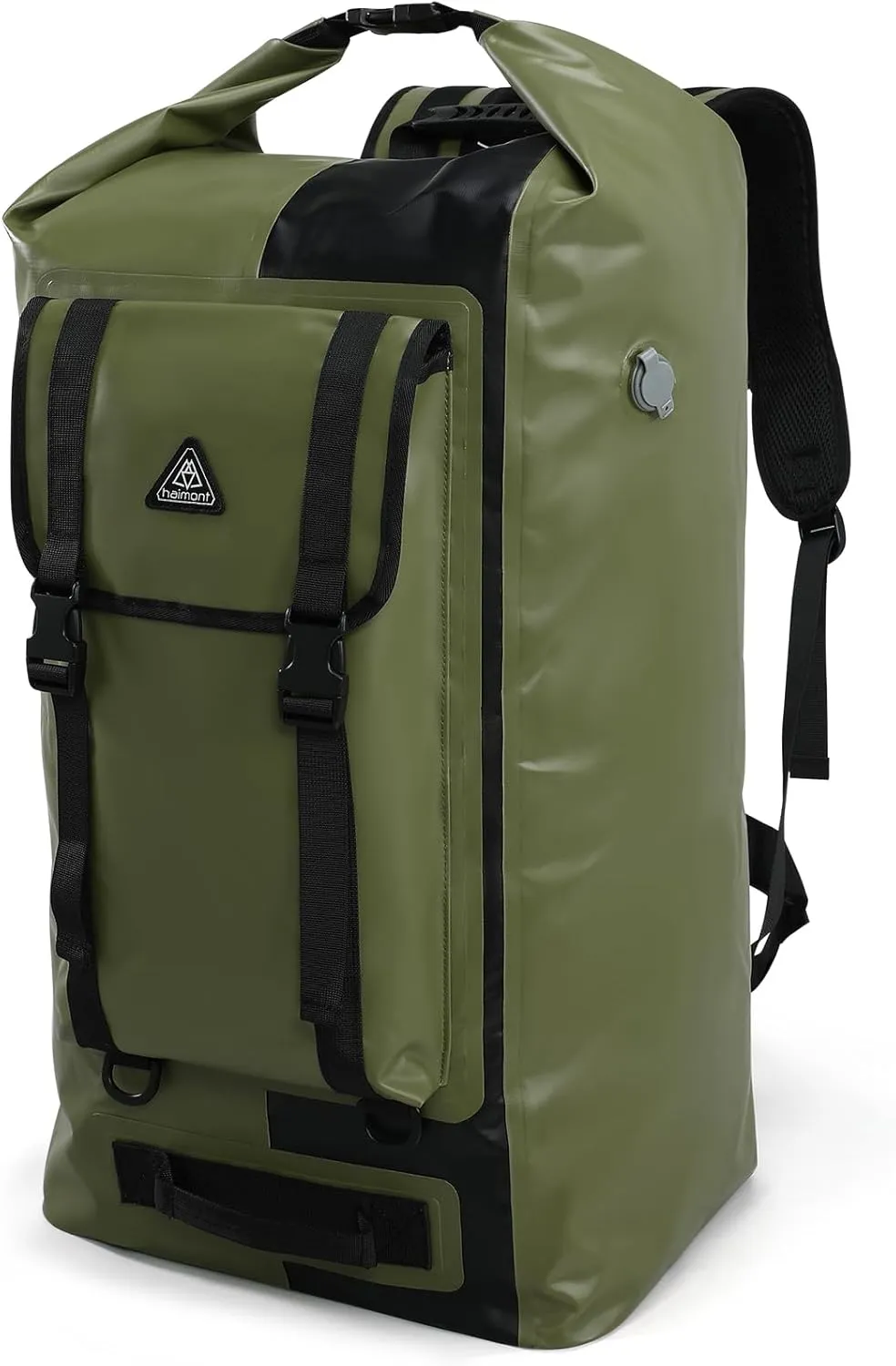Haimont 100% Waterproof Roll-Top Backpack Heavy Duty Large Capacity IPX7 Dry Bag for Kayaking Rafting SUP Camping, 60/100L