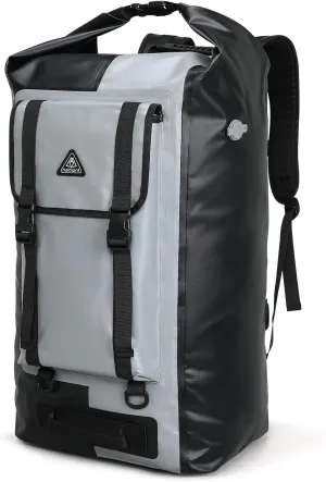 Haimont 100% Waterproof Roll-Top Backpack Heavy Duty Large Capacity IPX7 Dry Bag for Kayaking Rafting SUP Camping, 60/100L