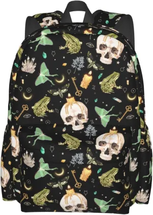 Halloween Spooky All Year Stylish Backpack With Adjustable Padded Shoulder Straps Daypacks For College Travel