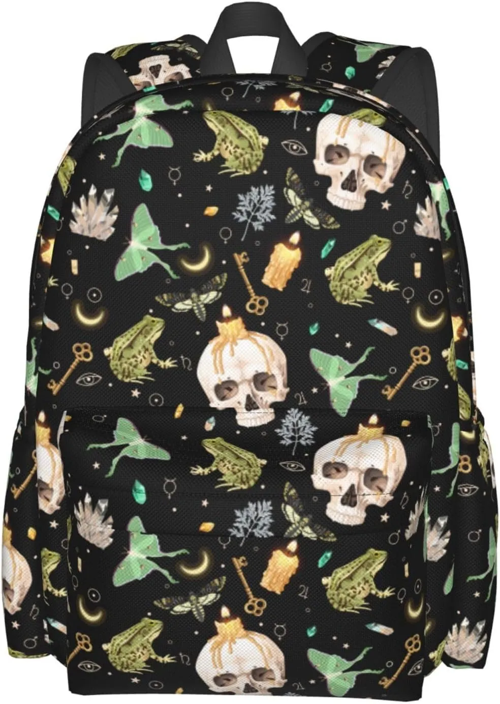 Halloween Spooky All Year Stylish Backpack With Adjustable Padded Shoulder Straps Daypacks For College Travel
