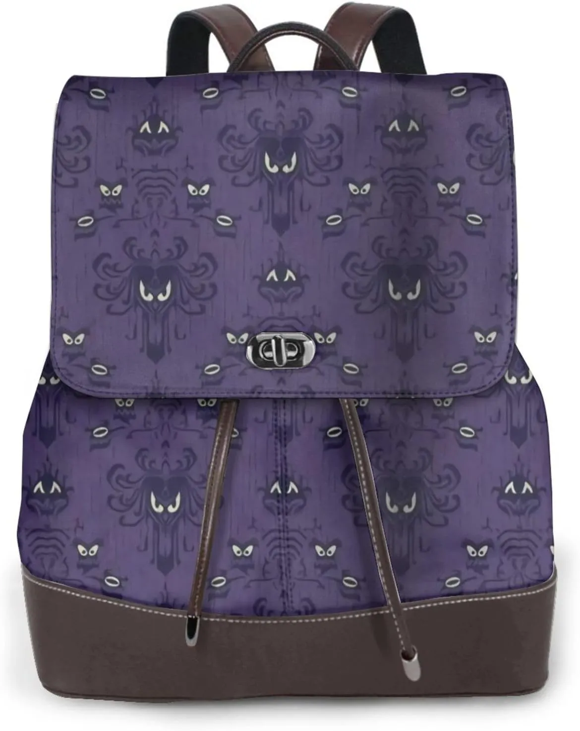 Haunted Mansion Backpack Purse for Women Men Large Womens Backpack Leather Travel Casual Daypack Fashion Backpack Purse Designer Ladies Shoulder Bags