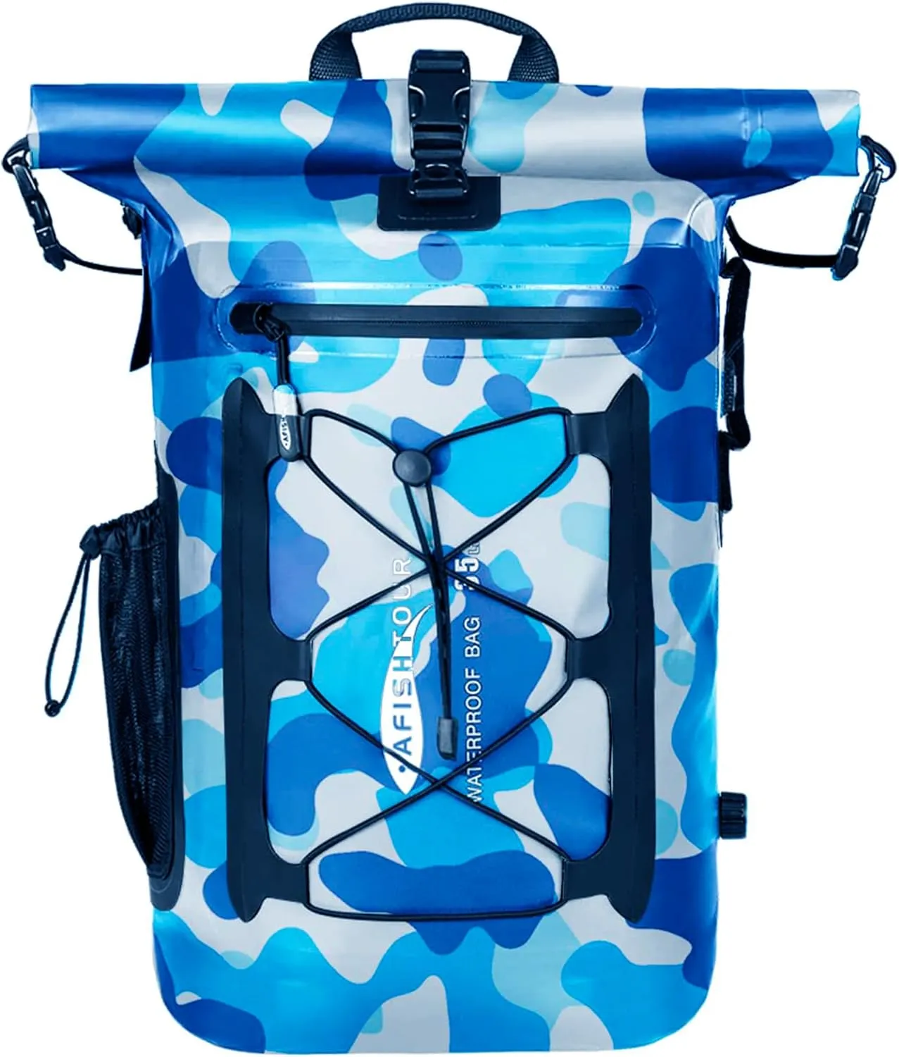 Heavy Duty Waterproof Dry Bag Backpack - 35L Roll-Top Floating Dry Bag Backpack for Kayaking, Rafting, Boating