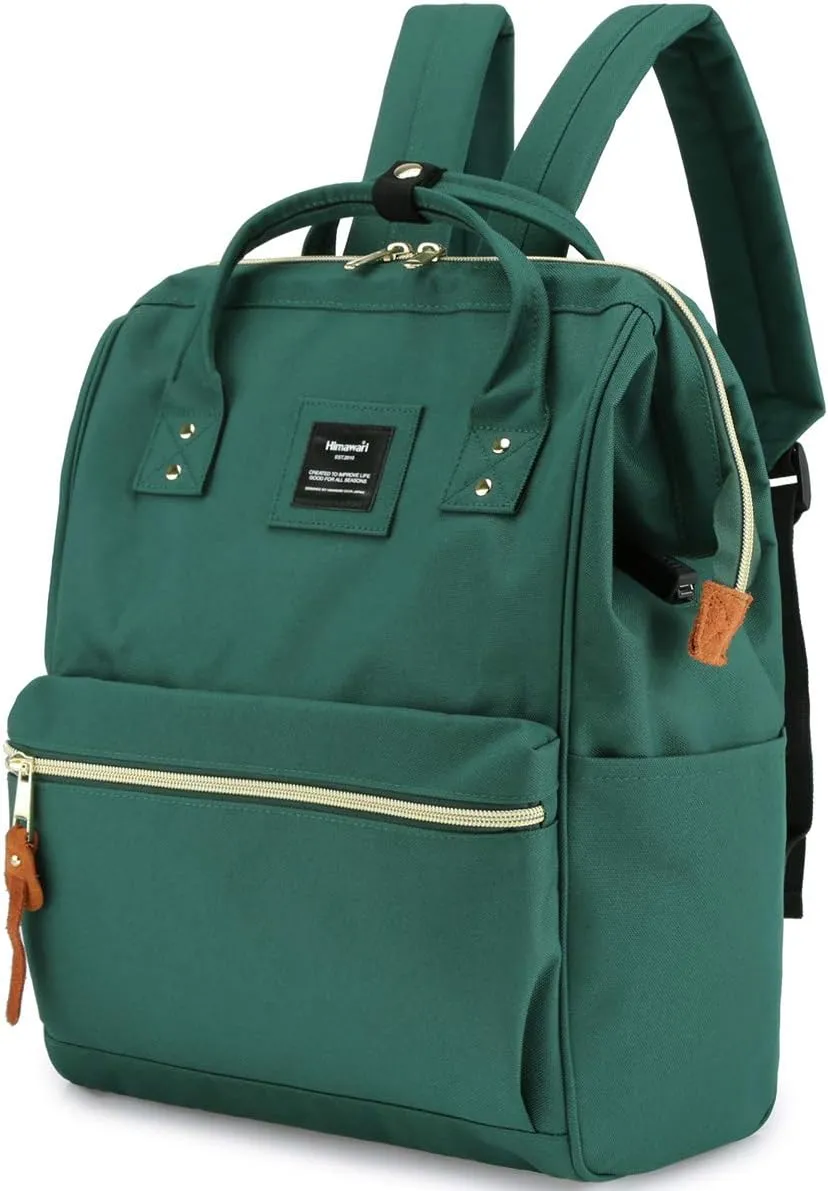 Himawari Laptop Backpack for Women&Men,Wide Open Large USB Charging Port 15.6 Inch Laptop Doctor College Work Bag(9001-FUGL)