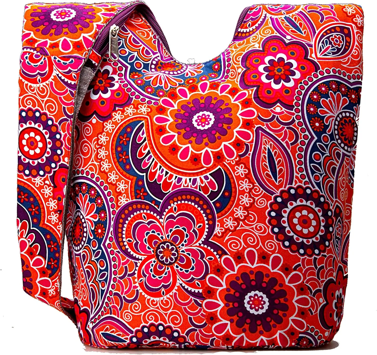 Hippie Crossbody Bag Thai Top Zip Hobo Sling Bag Handmade Hipster Messenger Bag