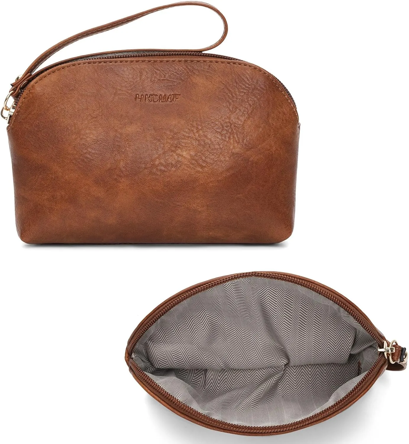 HKCLUF Crossbody Bag Purse for Women 2PCS/Set Leather Hobo Handbag Wallet Set With 2Adjustable Guitar Strap Shoulder Bag