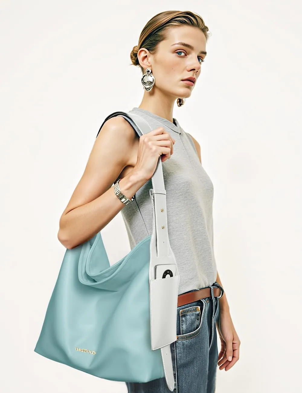 Hobo Bag for Women Shoulder Handbags with Phone Pocket Tote Purses