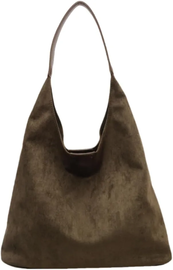 Hobo Bag for Women Tote Bag Brown Suede