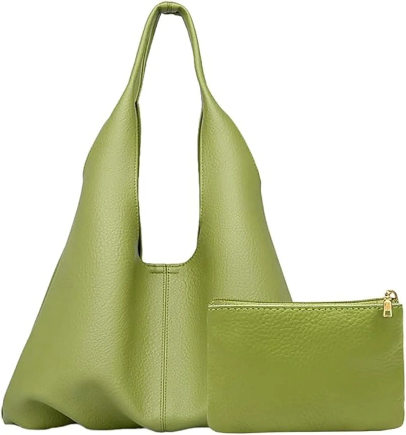 Hobo Bags Purses for Women Retro Soft Vegan Leather Slouchy Shoulder Bag Tote Clutch Handbags, with Coin Purse