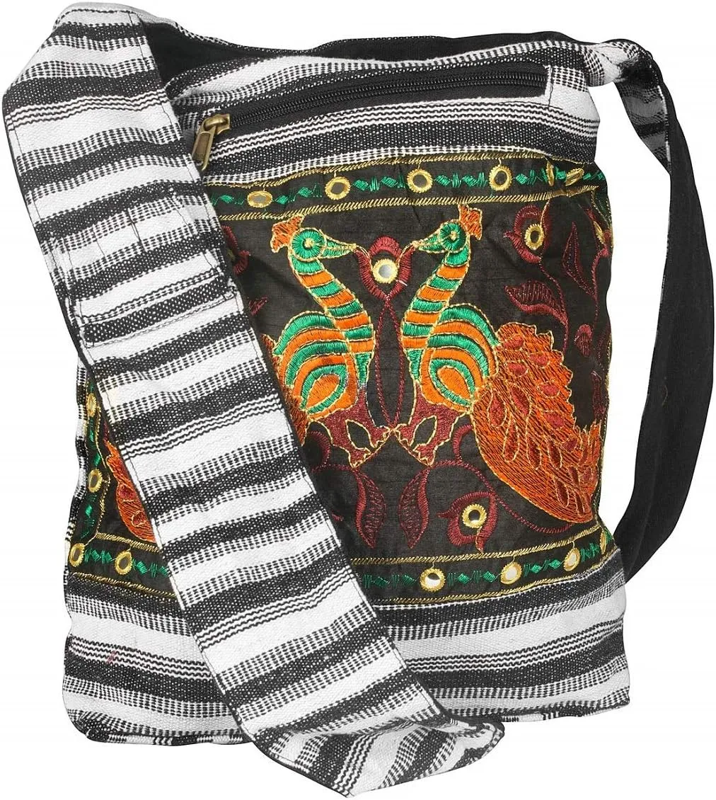 Hobo Shoulder Bag Messenger Casual Everyday Large Hippie Market Thick Functional