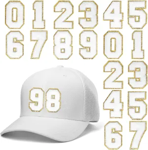 Homoyoyo 20Pcs Iron Number Patches Embroidered Applique Patches for Clothing Repair for Jackets Jeans Bags Durable Easy to Apply Designs