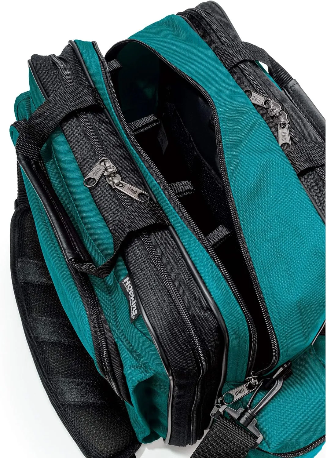 Hopkins Medical Products Mark V Shoulder Bag, HIPAA Compliant Lockable Zippers for Security, Adjustable Straps and Reinforced Bottom, Fold-Down Compartment for Easy Access, 13x11.25x7.5 inch, Teal