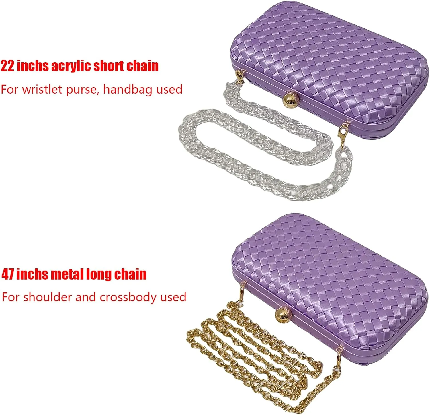 HUANG ZHUANG Handmade Woven Fabric Clutch Purse for Women Artificial Silk Crossbody handbag Banquet Dress Evening Bags