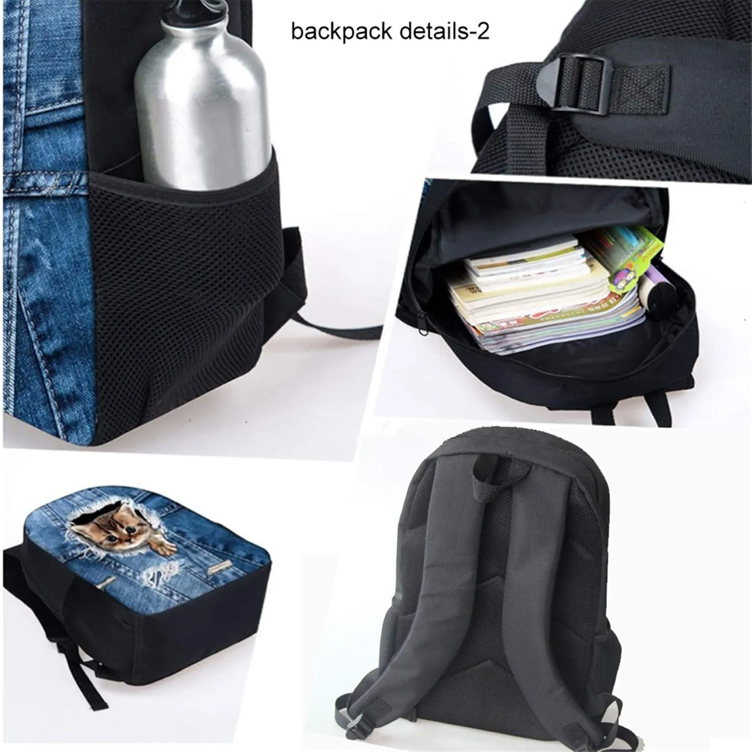 HUGS IDEA Basketball School Bag Set with Small Shoulder Crossbody Lunch Portable for Boys Mens Backpacks