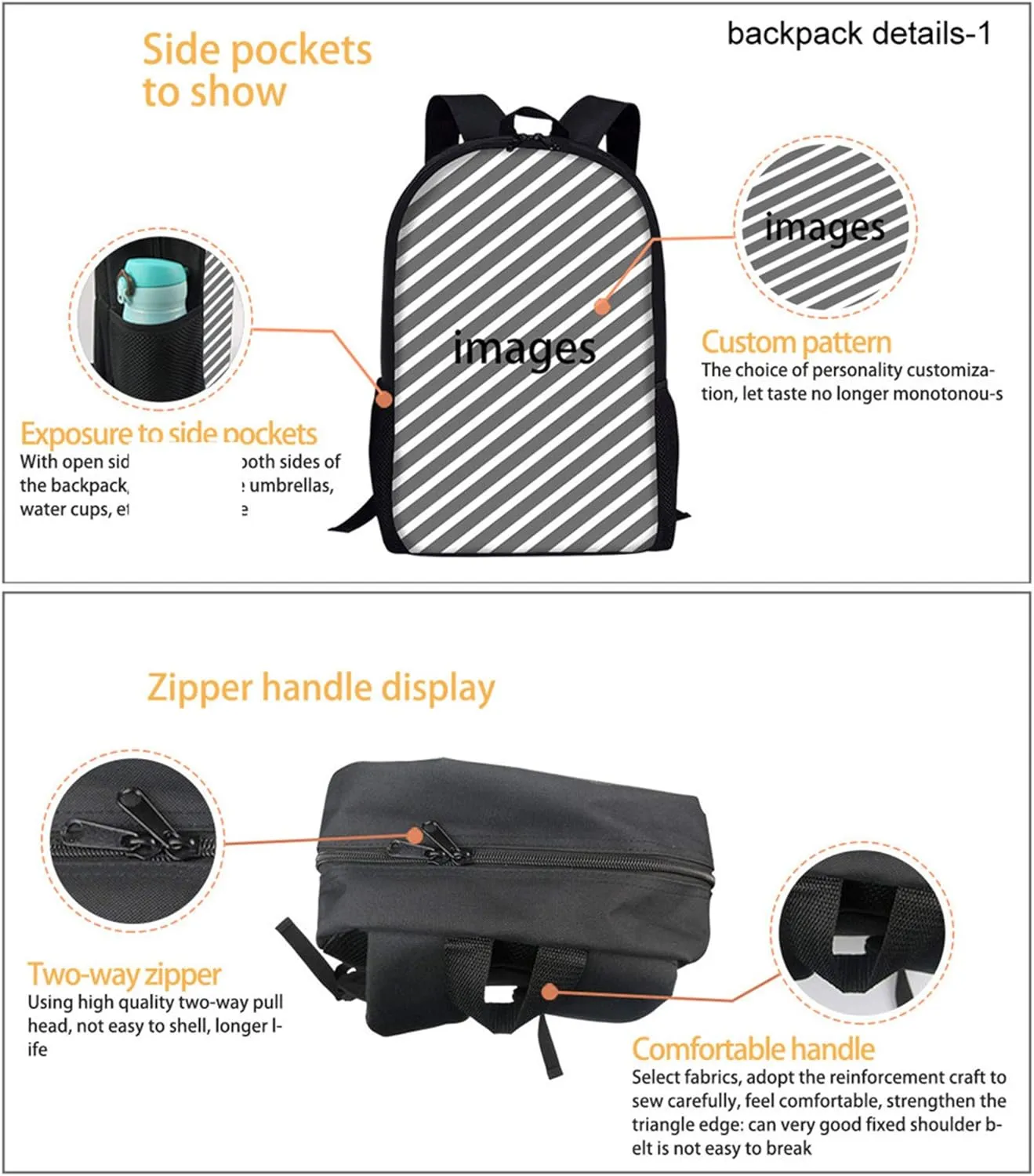 HUGS IDEA Boys Backpack Set Basketball Going Through the Net School Bags 2 Piece Laptop Schoolbag and Cooler Warm Lunch Tote Box