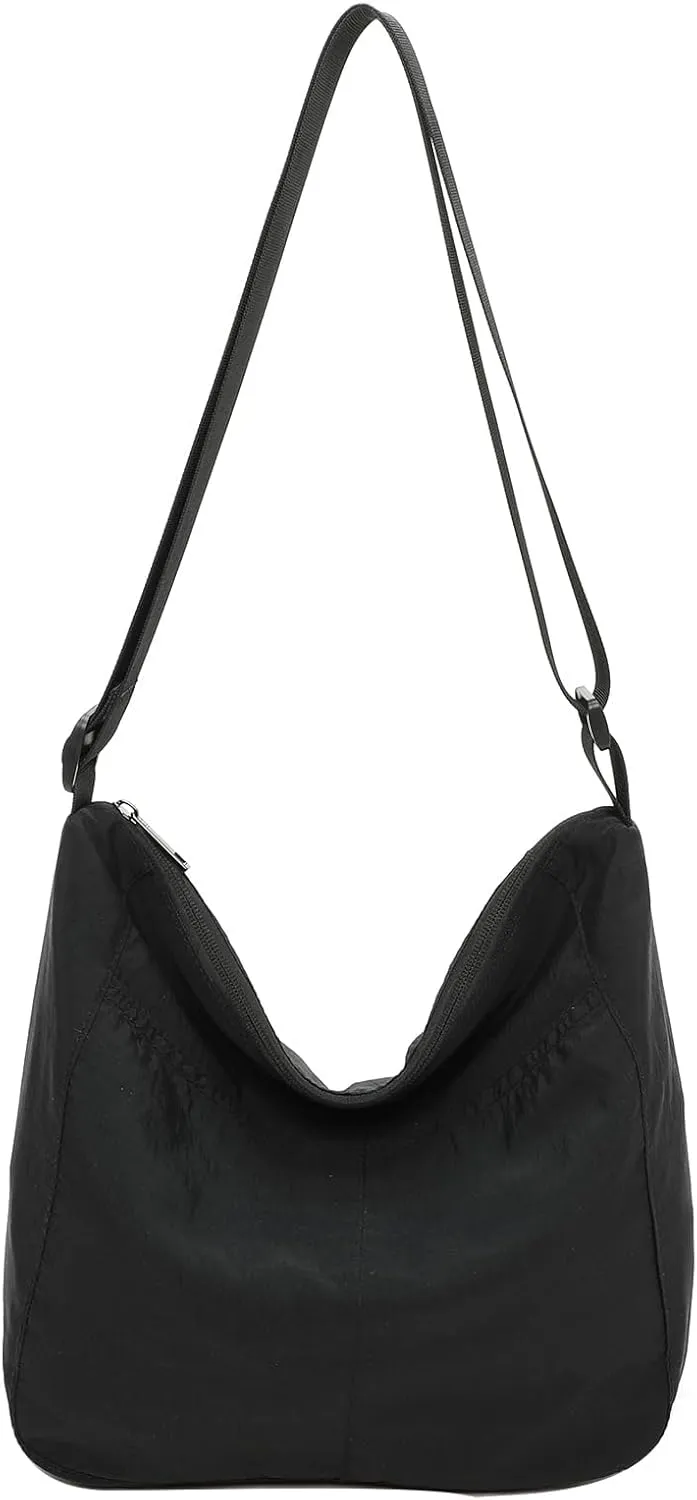 I IHAYNER Hobo Crossbody Bags for Women Men Nylon Messenger Bag Casual Shouder Purse Lightweight