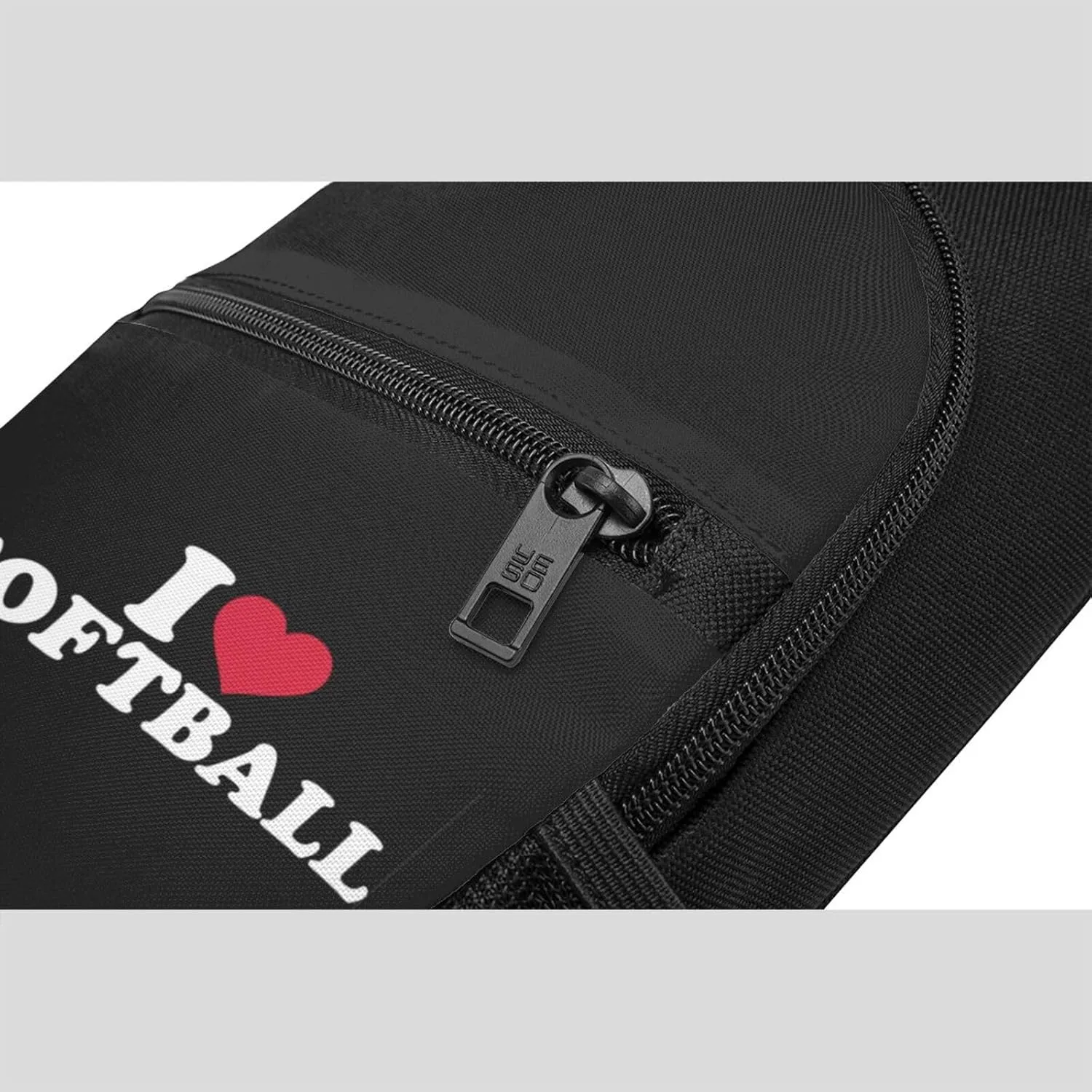 I Love Softball Sling Bag Crossbody Backpack Shoulder Casual Daypack Bags for Men Women