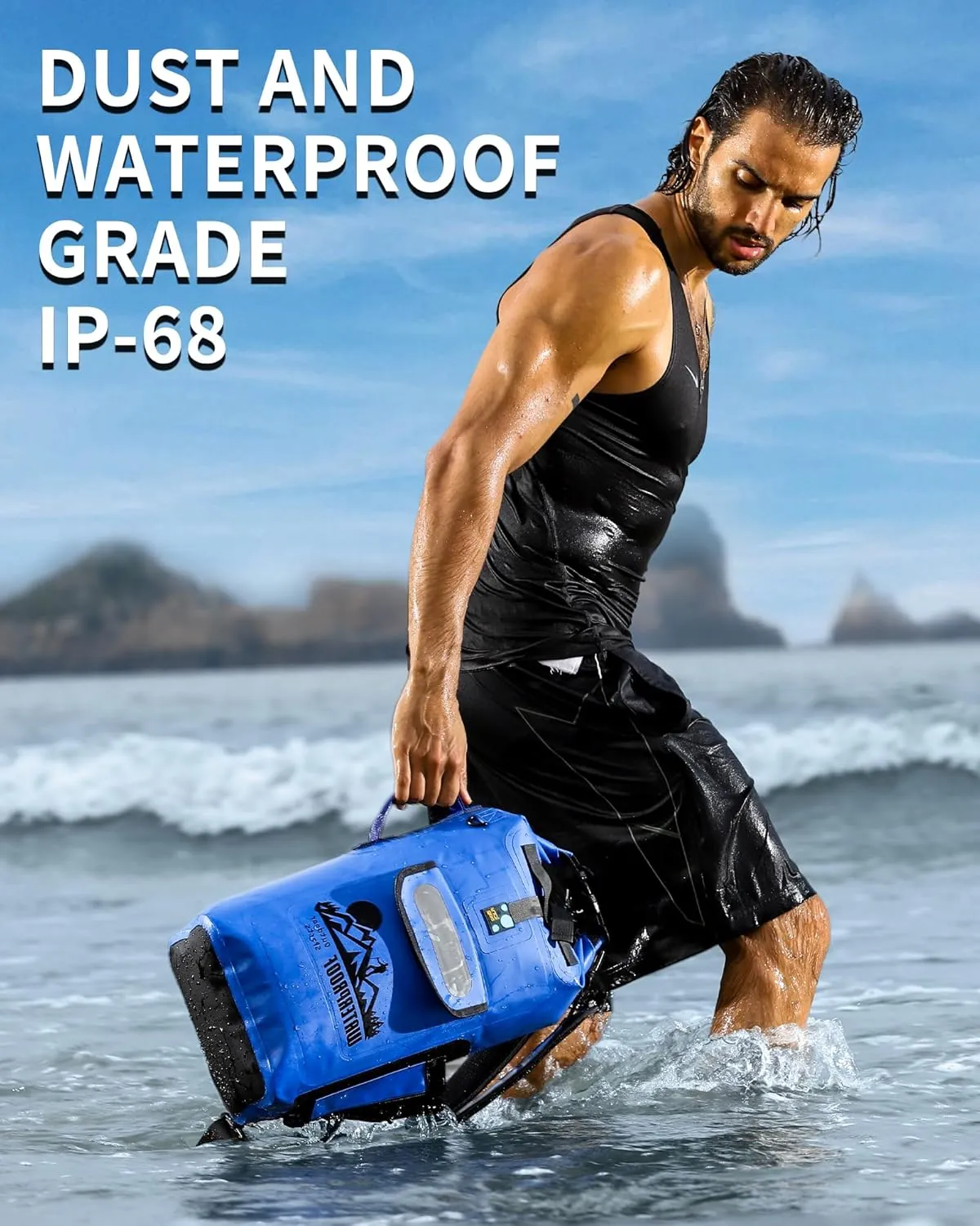 IDRYBAG Dry Bag Backpack Waterproof Floating 20L/30L/40L, Dry Bags Waterproof Backpack for Men, Dry Sack Waterproof Bag