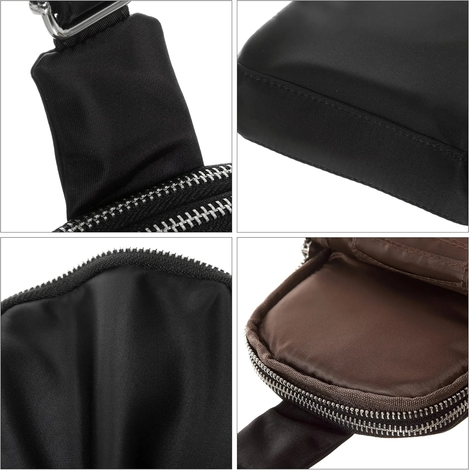 INICAT Nylon Small Crossbody Bags for Women 1L Sling Bag for Men Shoulder Bag Fanny Pack Travel Essentials