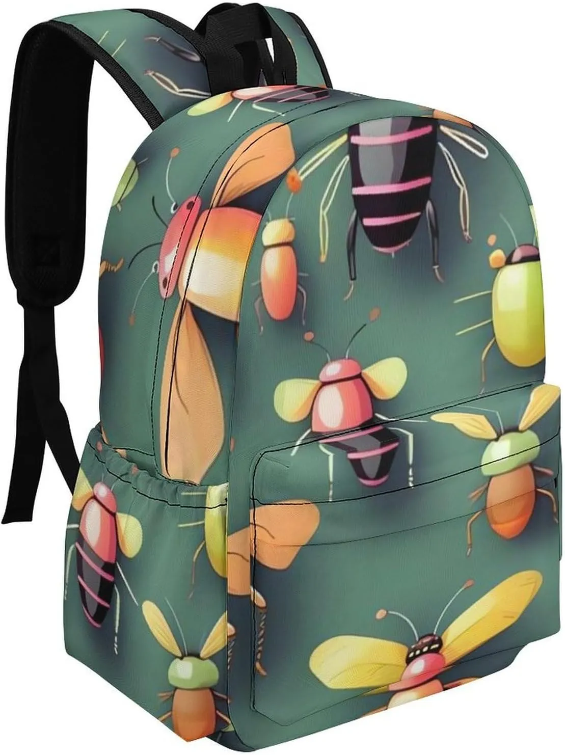 Insect Atlas Print Laptop Backpacks Casual Shoulder Bag Travel Daypack Fashion for Men Women