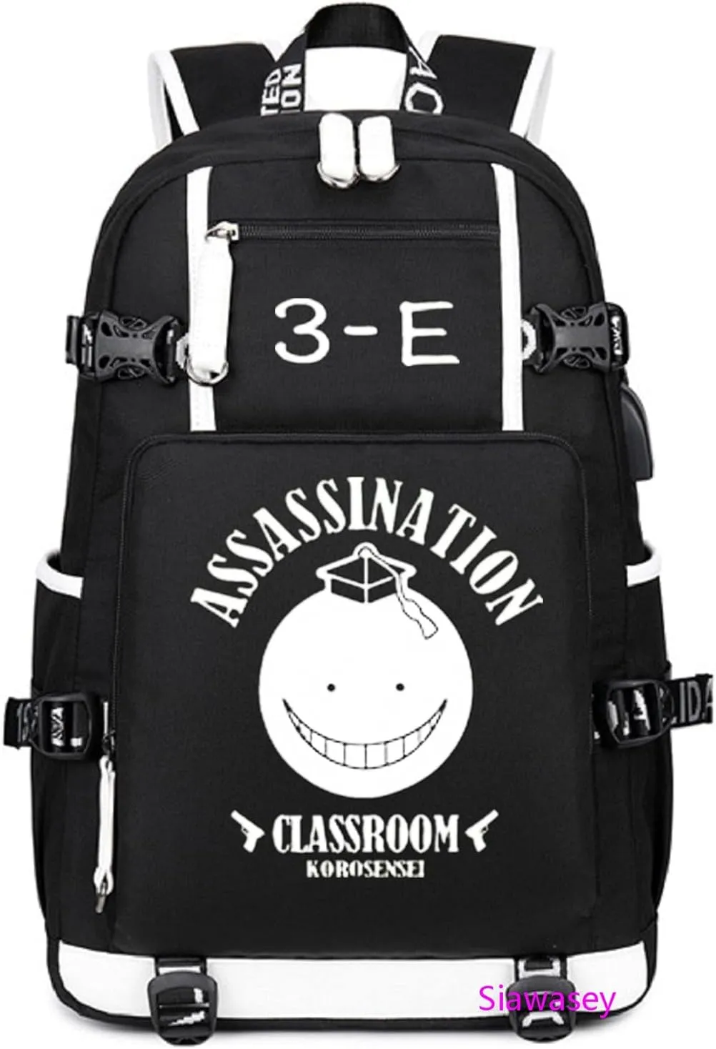 ISaikoy Anime Assassination Classroom Backpack Satchel Bookbag Daypack School Bag Shoulder Bag Style1