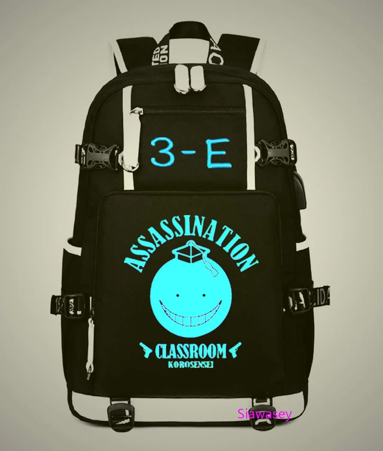 ISaikoy Anime Assassination Classroom Backpack Satchel Bookbag Daypack School Bag Shoulder Bag Style1