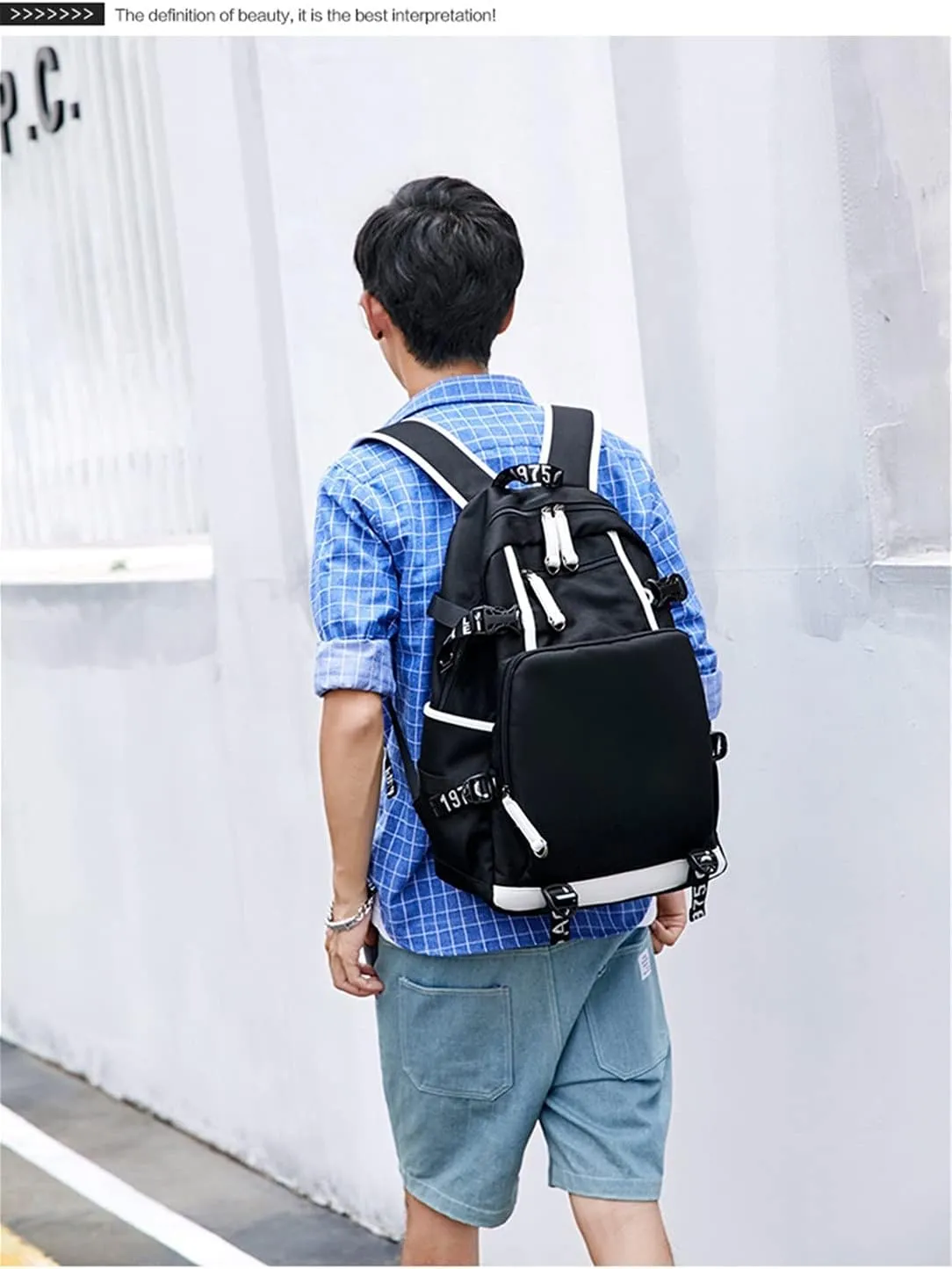 ISaikoy Anime Assassination Classroom Backpack Satchel Bookbag Daypack School Bag Shoulder Bag Style1