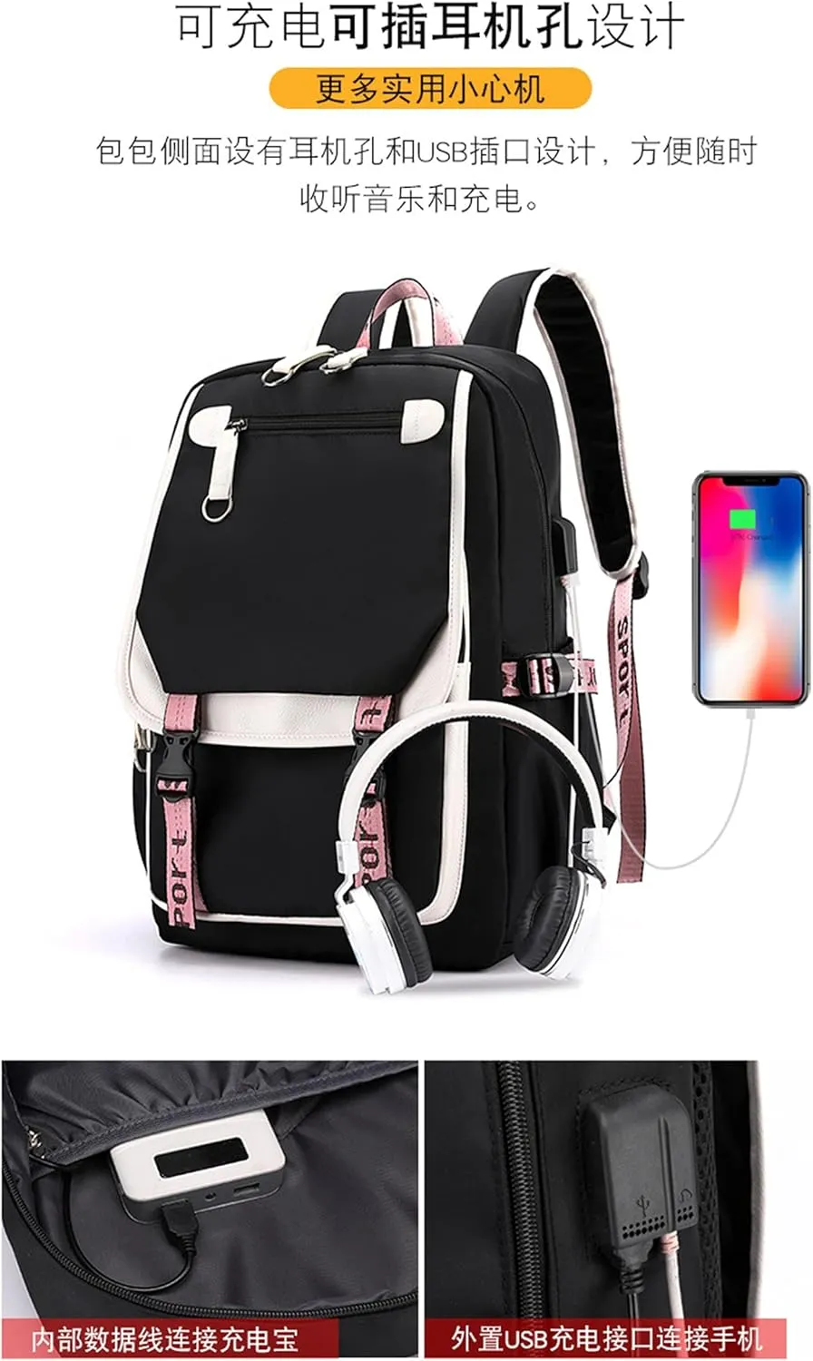 ISaikoy Anime Komi can't communicate Backpack Shoulder Bag Bookbag Student School Bag Daypack Satchel B12