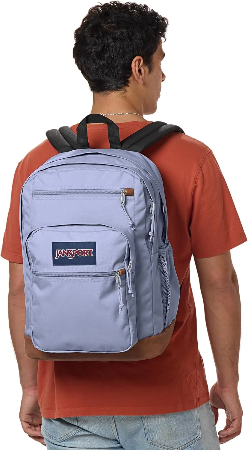 JanSport Cool Backpack with 15-inch Laptop Sleeve, Large Computer Bag Rucksack with 2 Compartments, Ergonomic Straps, Lavender Ash