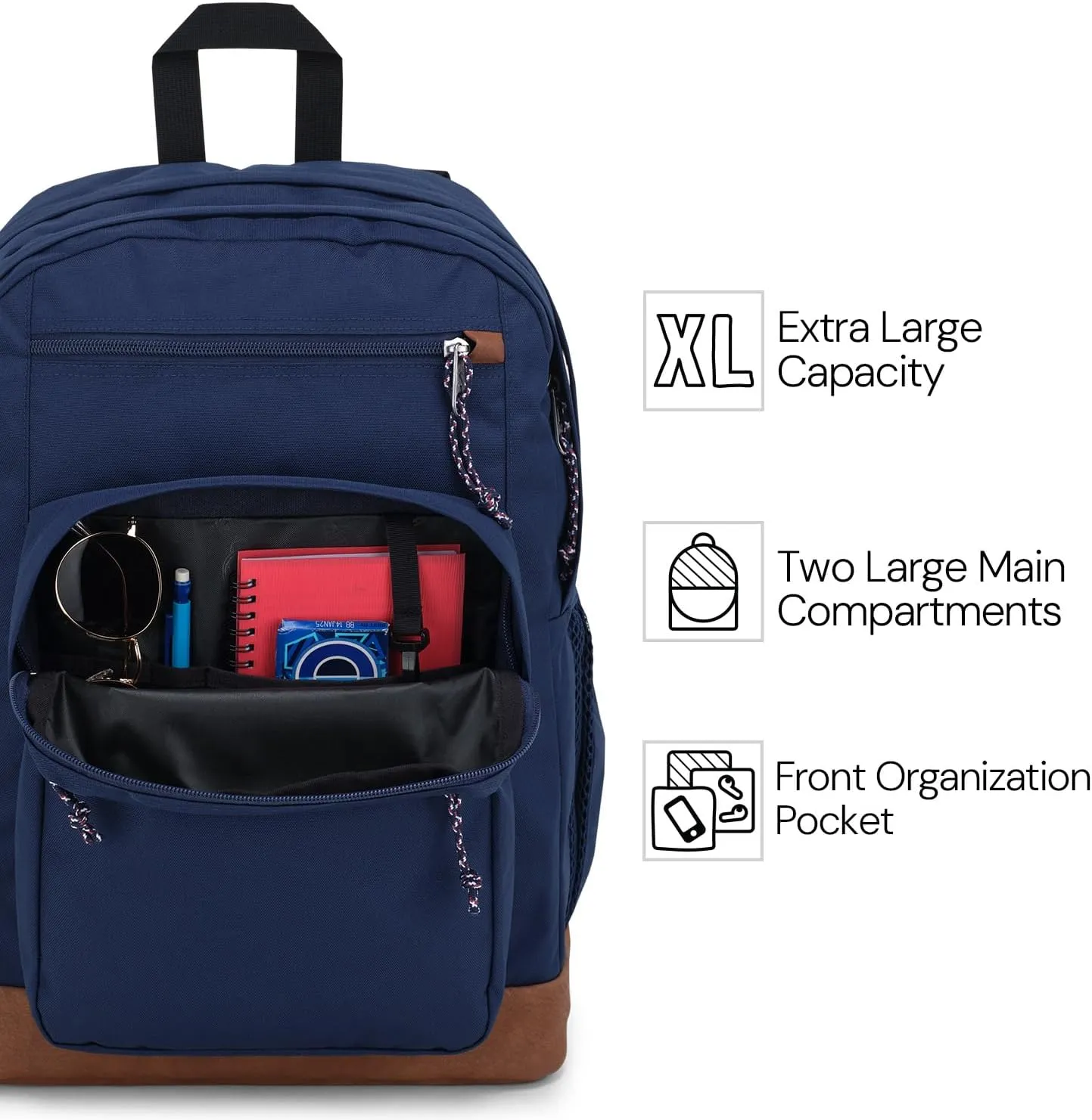 JanSport Cool Backpack with 15-inch Laptop Sleeve, Large Computer Bag Rucksack with 2 Compartments, Ergonomic Straps, Lines & Vines