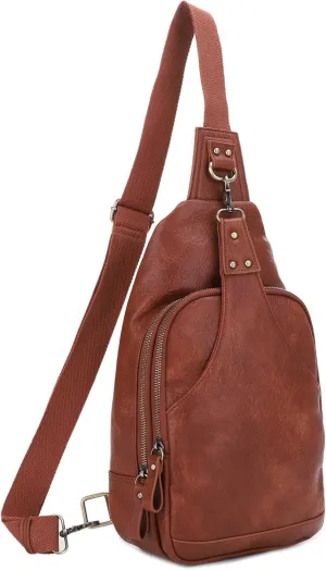 JESSIE & JAMES Brooke Unisex Concealed Carry Sling Bag Crossbody Backpack Purse