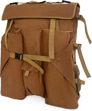 JJRING Heavy Duty Plein Air Artist Backpack with Handheld Strap, Art Supply Tote Bag for Carrying 18x24 Artwork, Drawing Boards (Brown)