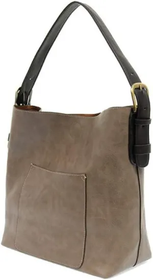 Joy Susan Womens Faux Leather: Hobo 2-in-1 Handbag
