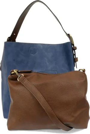 Joy Susan Womens Faux Leather: Hobo 2-in-1 Handbag