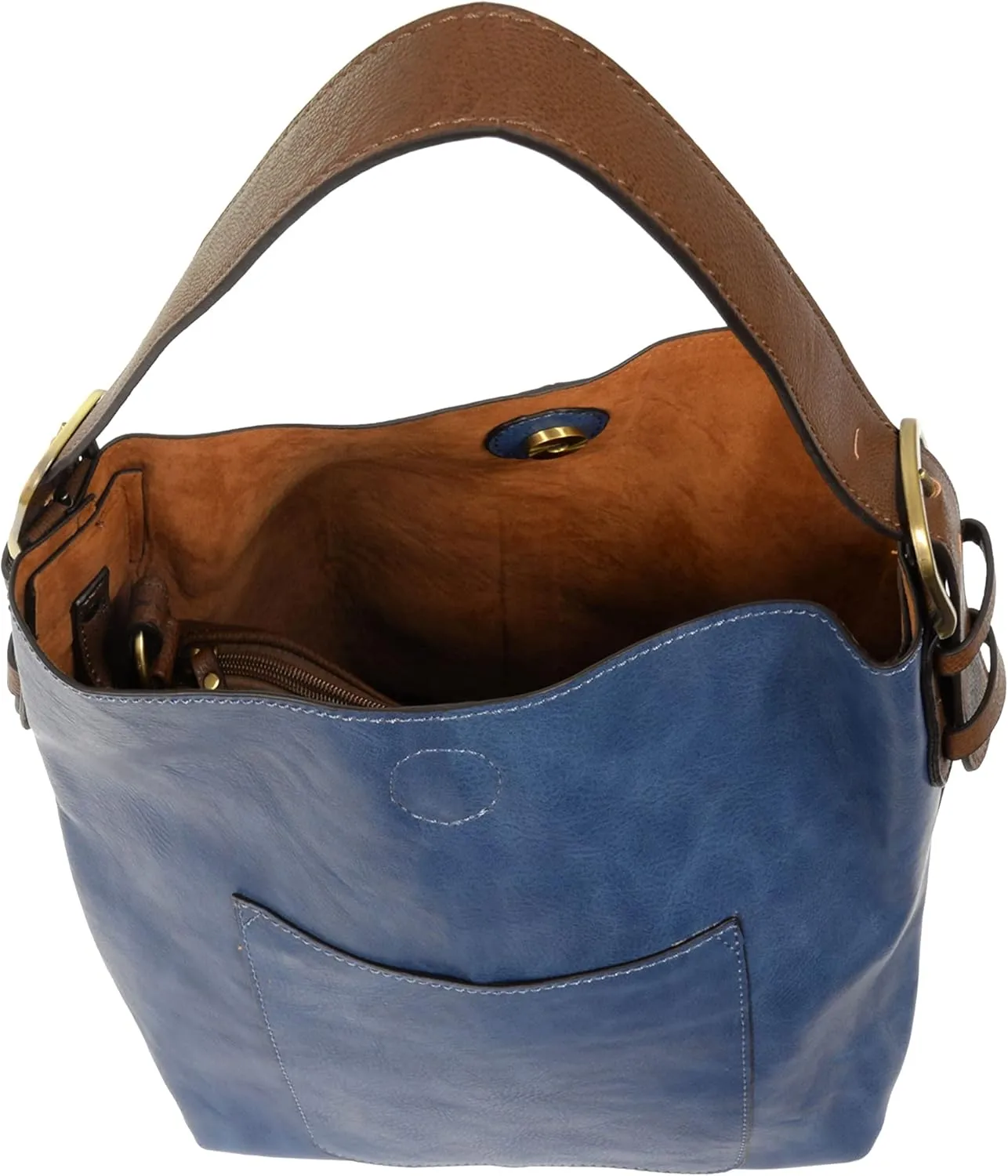 Joy Susan Womens Faux Leather: Hobo 2-in-1 Handbag