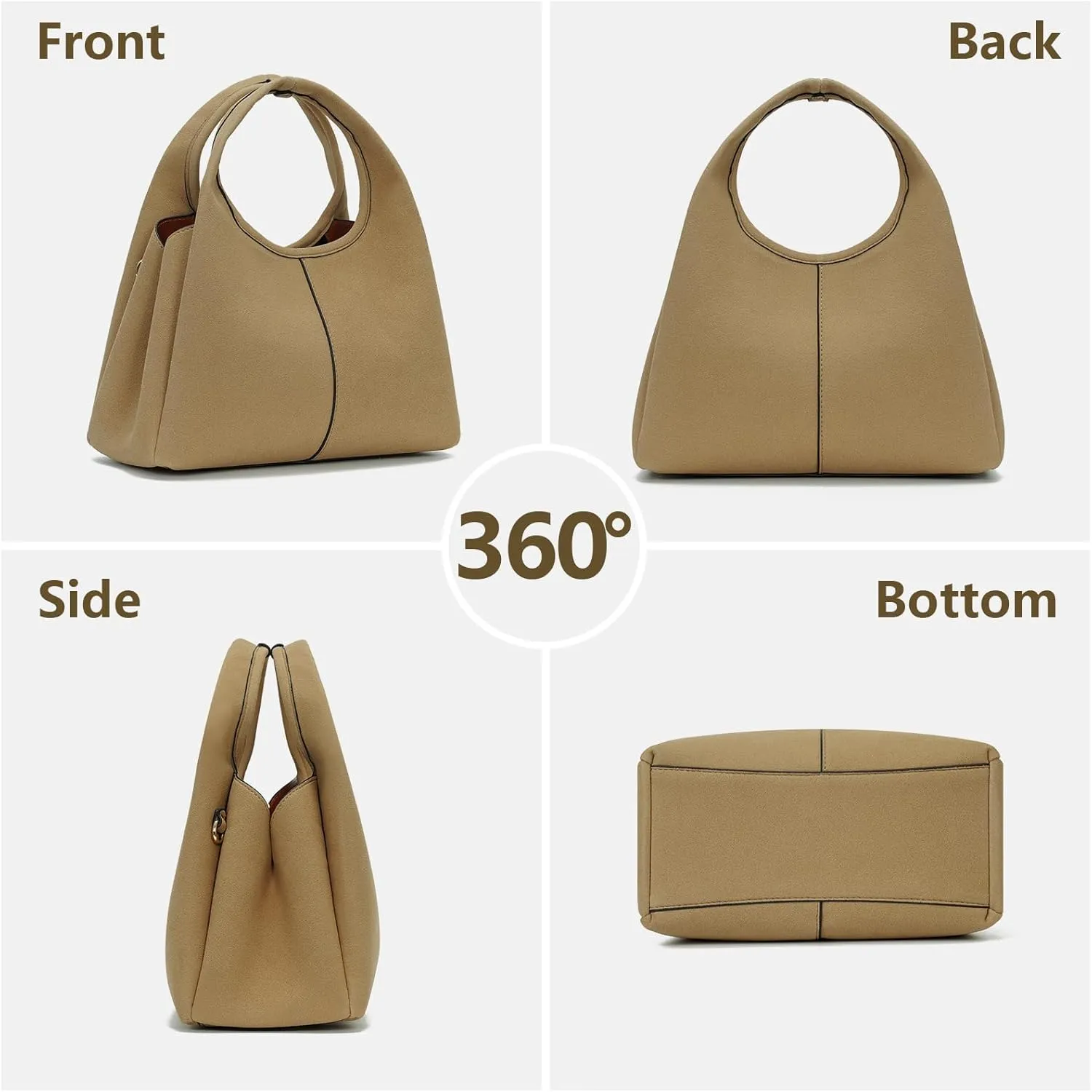 JQWSVE Crossbody Bag Top Handle Handbag for Women Trendy Purse Satchel Bags Pebble Leather Shoulder Bag Hobo Tote Handbag