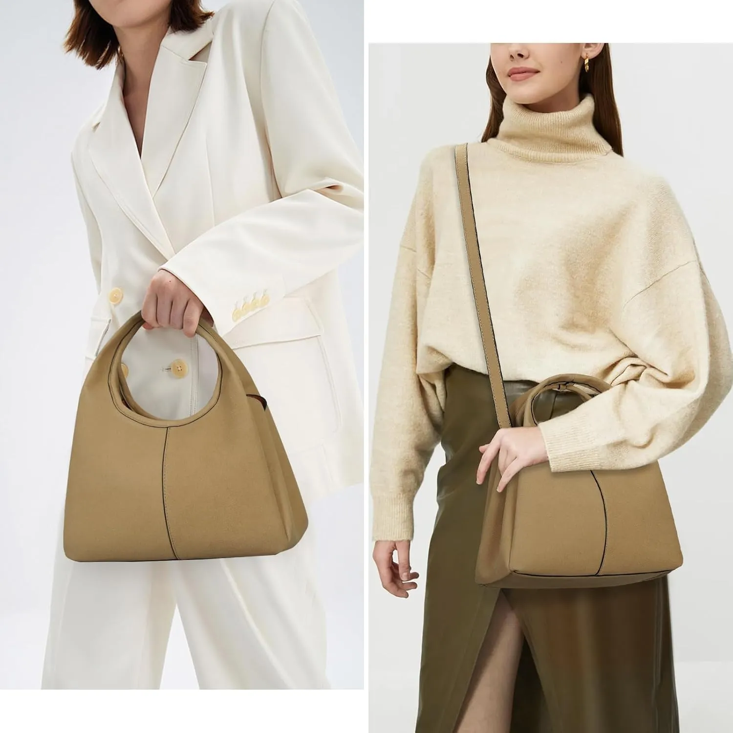 JQWSVE Crossbody Bag Top Handle Handbag for Women Trendy Purse Satchel Bags Pebble Leather Shoulder Bag Hobo Tote Handbag