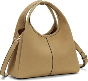 JQWSVE Crossbody Bag Top Handle Handbag for Women Trendy Purse Satchel Bags Pebble Leather Shoulder Bag Hobo Tote Handbag