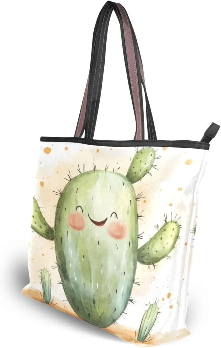 JSTEL Tote Bag for Women with Zipper,Polyester Tote Purse Holiday Tote Bag Work Handbag Women Gift
