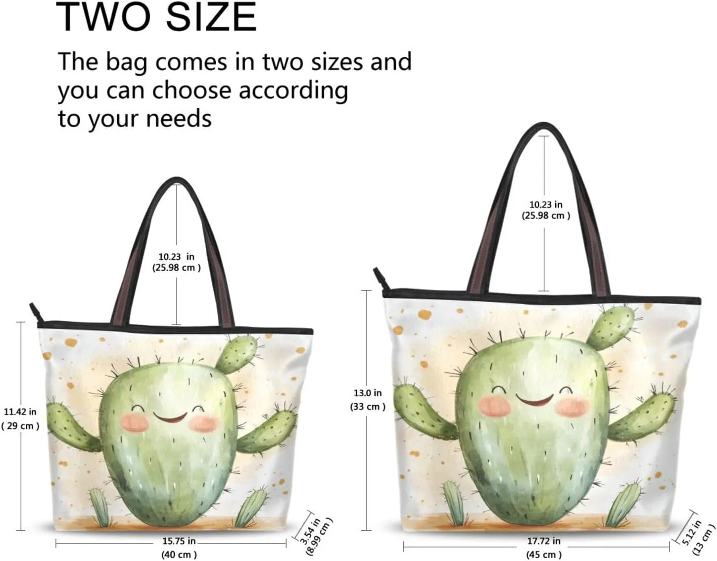 JSTEL Tote Bag for Women with Zipper,Polyester Tote Purse Holiday Tote Bag Work Handbag Women Gift