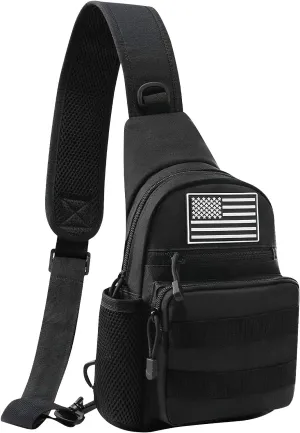 Jueachy Tactical Sling Bag for Men: Military Shoulder Chest Pack Shoulder Molle Sling Pouch Sport Bag Pack