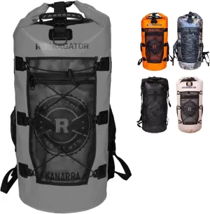 Kanarra 90L Waterproof Backpack for Camping, Hiking, Mountaineering, Backpacking, Hunting, Fishing, Canoeing, Outdoor Activities, The Wet Outdoors - Large Capacity, Roll Top Closure, Gray