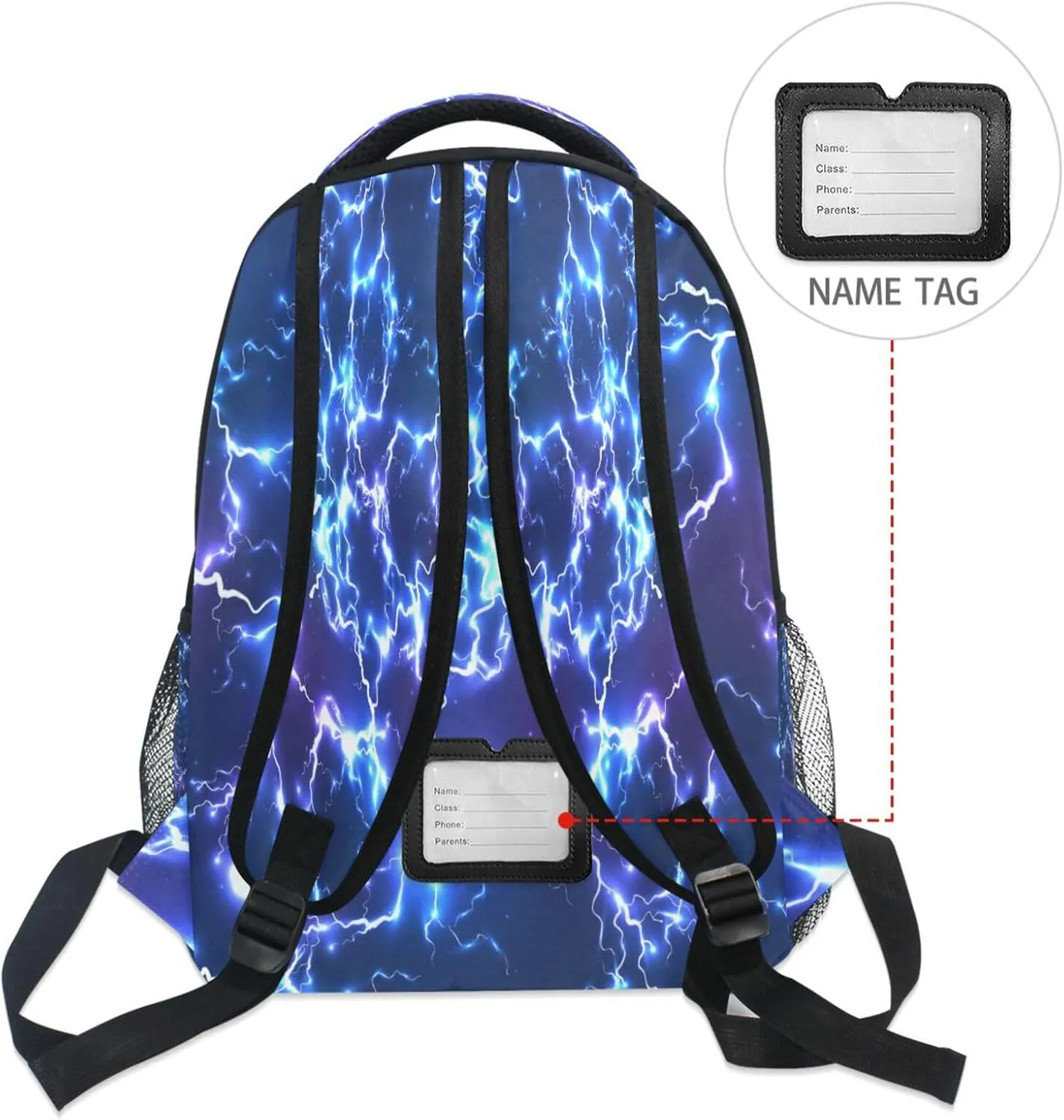Kcldeci Kids Starry Blue Lighting Backpack for Girls & Boys - Toddler to Student School Bag