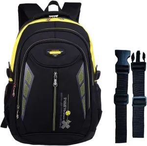 Kids Backpack,Boys Bookbag for Elementary Middle School,Color Blocking Student Bag,Sturdy Travel Daypack