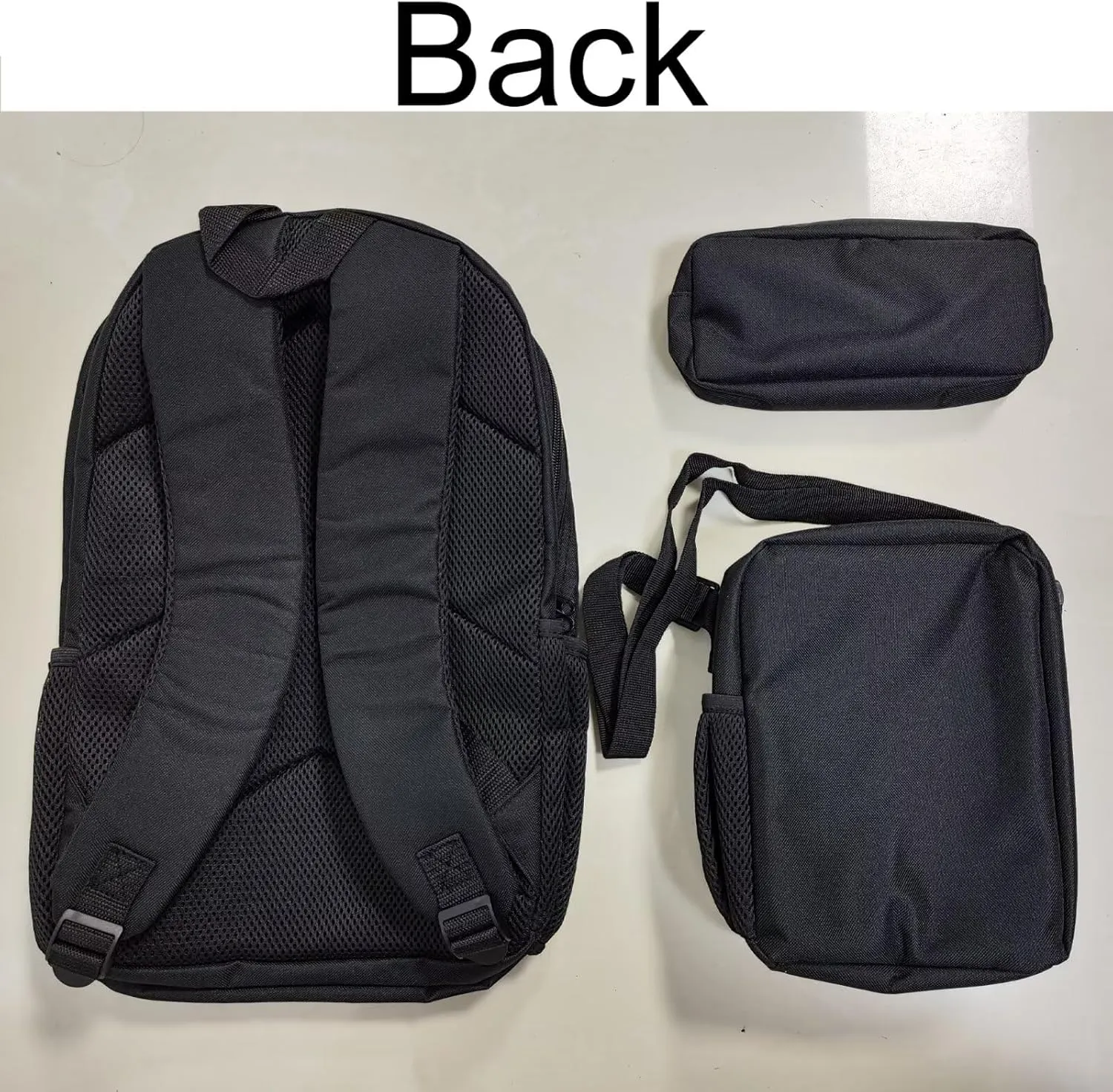 Kids Black Horse Red Rose School Bags Set, 17 Inch Hiking Backpack Bookbags Lunch Tote Bag Handbags Pen Cases for School Work Travel