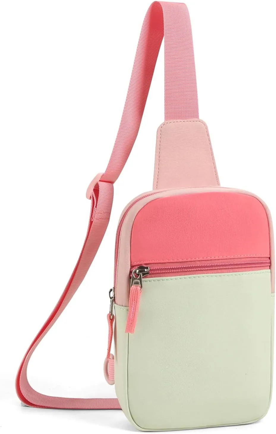 Kids Crossbody Small Sling Bag Bag Girls Fanny Pack Colorblock Belt Bag Cute Backpack Purse Chest Bag for Girls Gifts