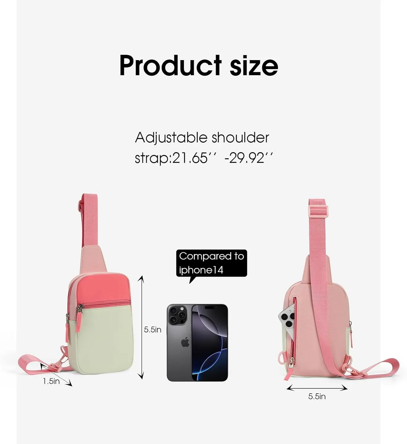 Kids Crossbody Small Sling Bag Bag Girls Fanny Pack Colorblock Belt Bag Cute Backpack Purse Chest Bag for Girls Gifts
