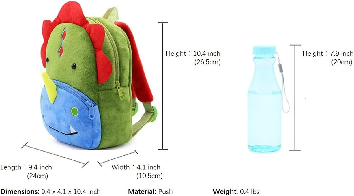 KISSOURBABY Backpack for Girls with Multi-Pockets School Bookbag Daypack Travel Bag (Dinosaur)